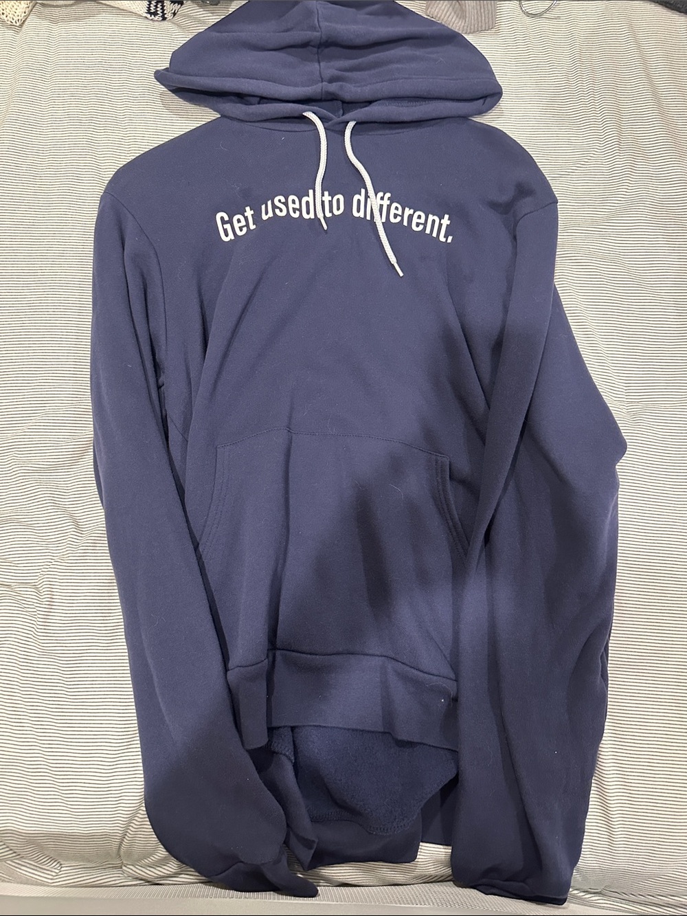 Chosen TV show Bella Canvas Men's Navy Blue Hoodie with White Script